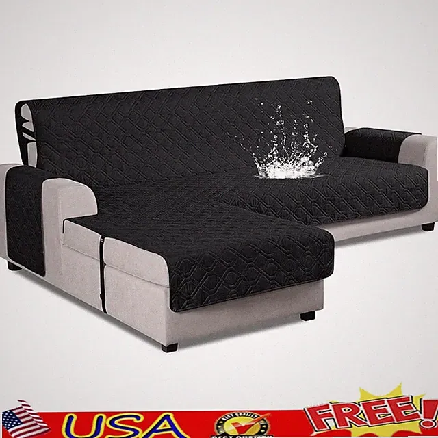 L Shaped Sofa Cover Waterproof Reversible Couch Protector Easy Care Pet Friendly