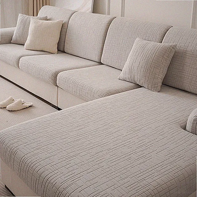 L-Shaped Sofa Cushion Cover Elastic Washable Sofa Furniture Protective Covers