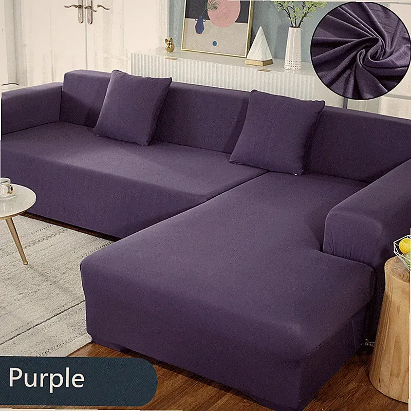 L Shaped Stretch Sectional Sofa Cover Seat Couch Slipcovers Furniture Protectors