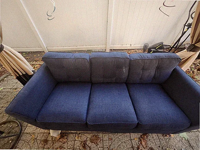 La-Z-Boy Queen Sized Sleeper Sofa, Blue