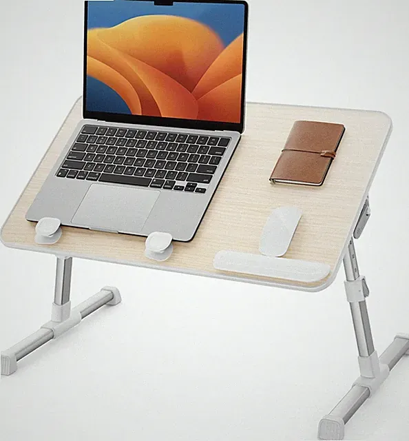 Laptop Bed Tray Table, Adjustable Home Office Standing Desk Portable Lightweight