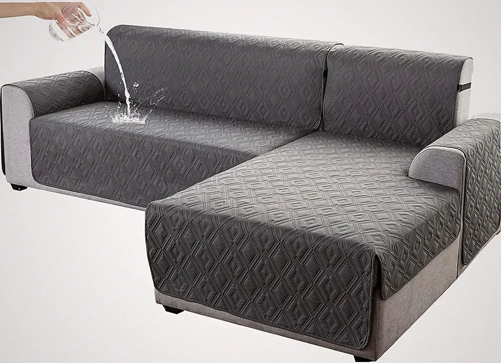 *LARGE* 100% Waterproof Sectional Couch Covers for Dogs Reversible Couch Covers