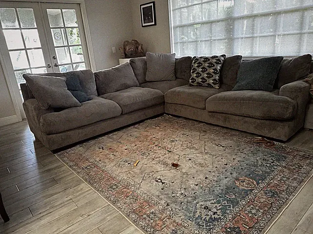 Large 2 Piece Sectional Sofa