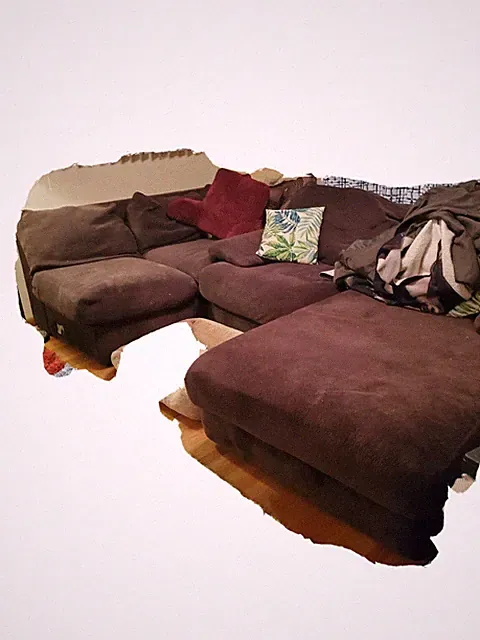 Large 4 piece sectional couch