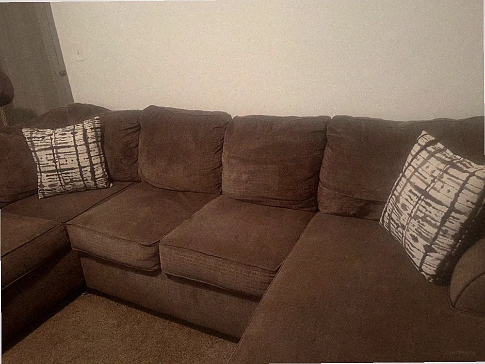 Large brown u shaped sectional