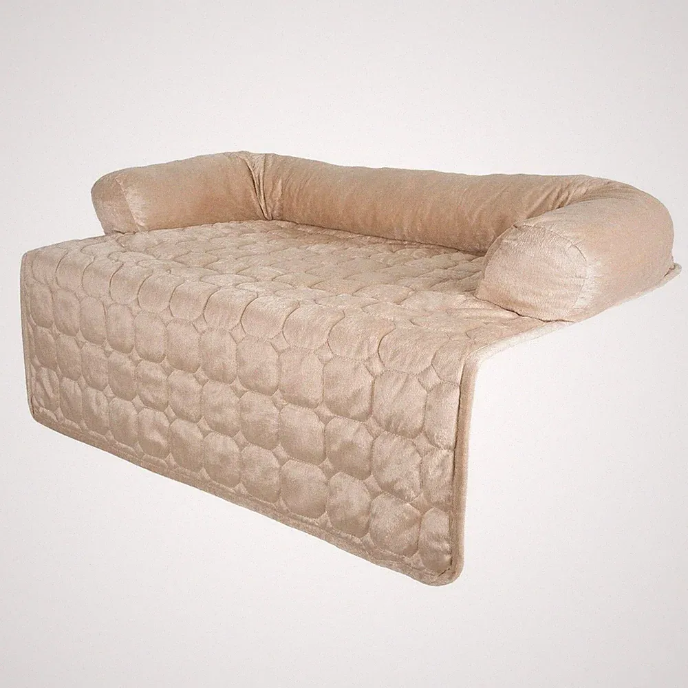 Large Couch Protector Pet Cover for Dogs Cats with Memory Foam Bolster Pillow