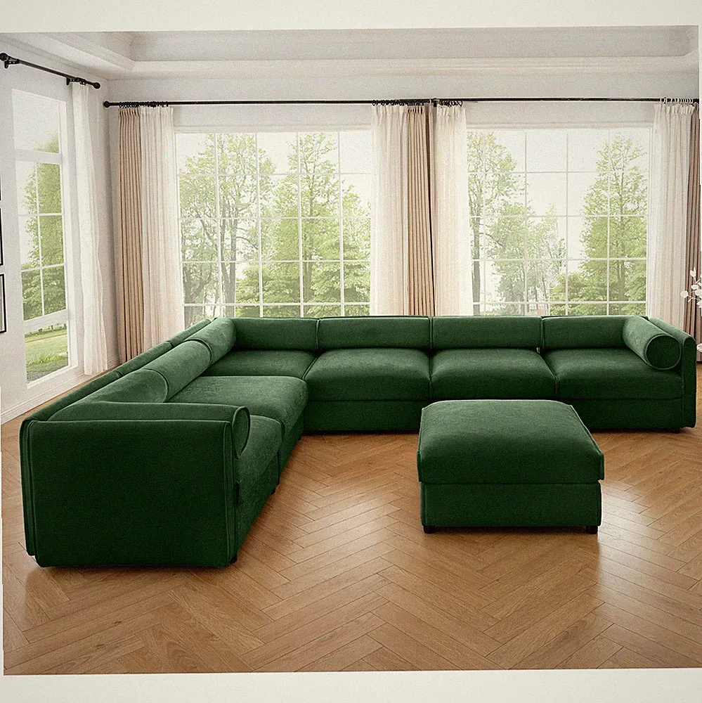 Large Modular Sectional Sofa Sectional Couch with Storage Chenille Sectional Sof