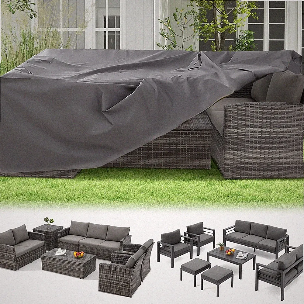 Large Patio Furniture Set Cover Waterproof Outdoor Table Chair Protection 2 Size