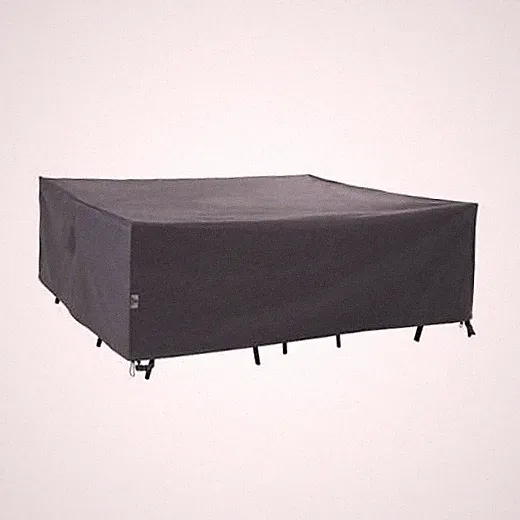 Large Rectangular Outdoor Sectional 160"W x 90"D x 36"H, Rectangular Grey