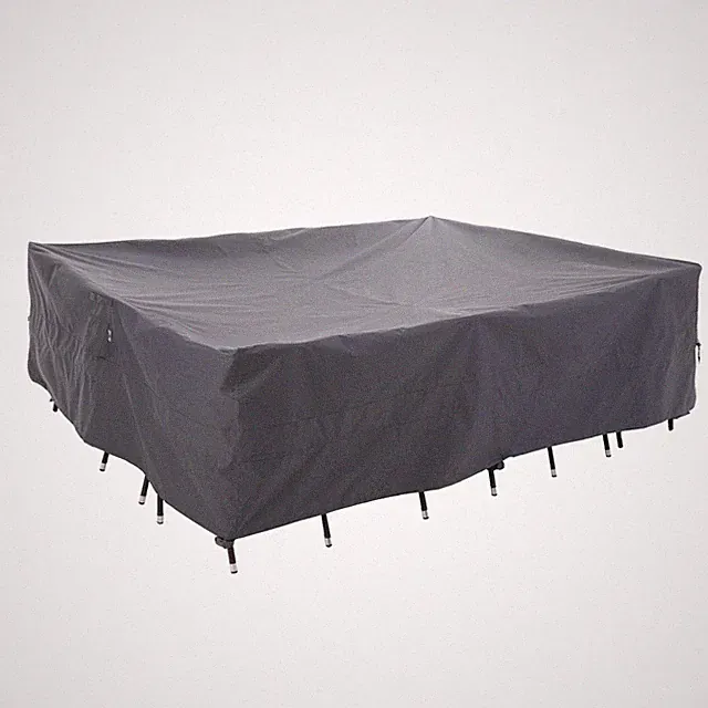Large Rectangular Outdoor Sectional Furniture Set Cover Waterproof, Dining Ta...