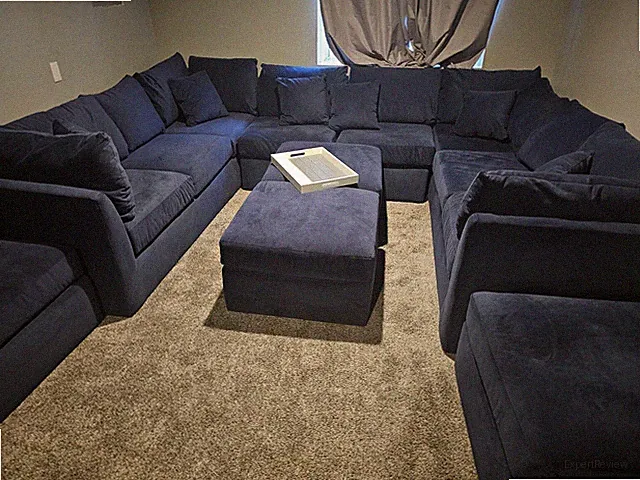 LARGE SECTIONAL INDIGO BLUE