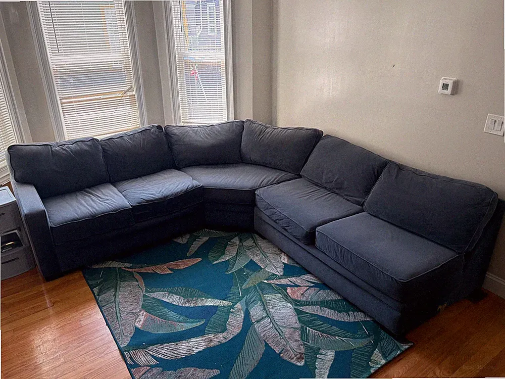 Large Sectional L Sofa Couch – Jonathan Louis Juno – Great Condition (Blue)