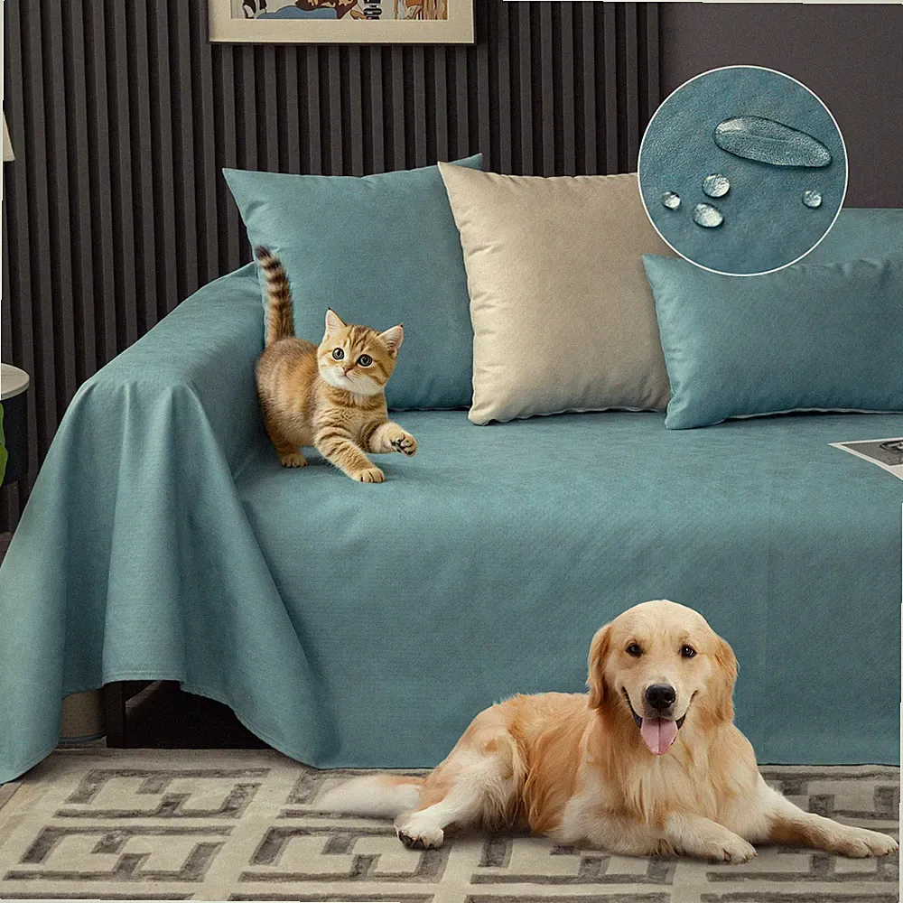 Large Waterproof Sofa Cover Non-Slip Pet Couch Protector Furniture Cover for Dog
