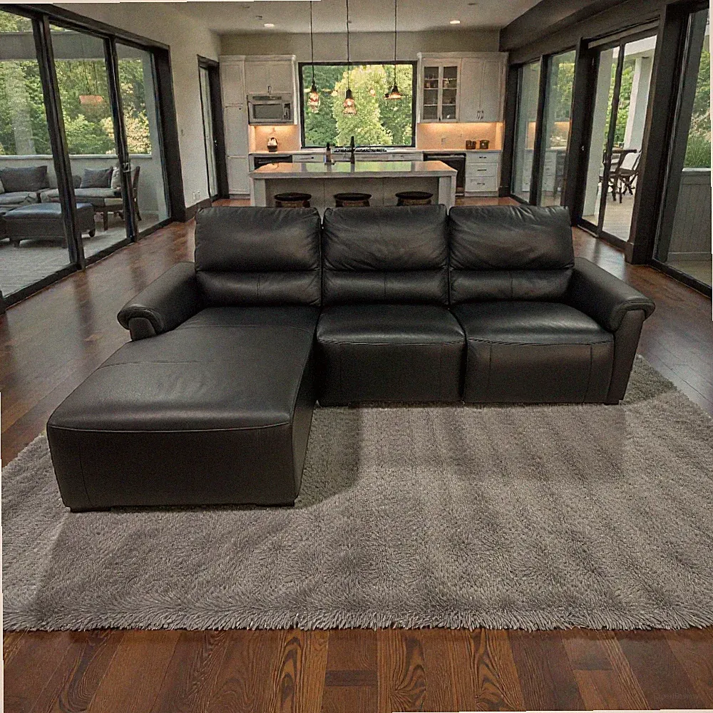 Latitude Run Minnich Upholstered Power Reclining Sectional