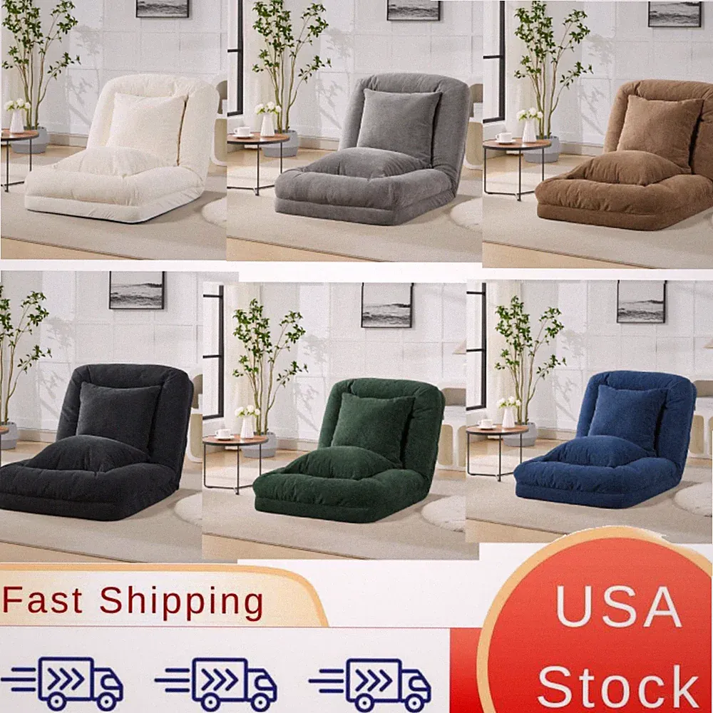Lazy Sofa Lounge Chair Style Adult Human Dog Bed Features Chenille Upholstery, 5