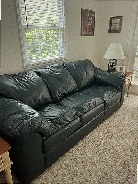 Leather Couch, Great Condition, Used , Soft Leather, No Wear And Tear, Nice