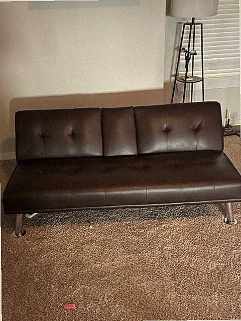 Leather Futon Couch