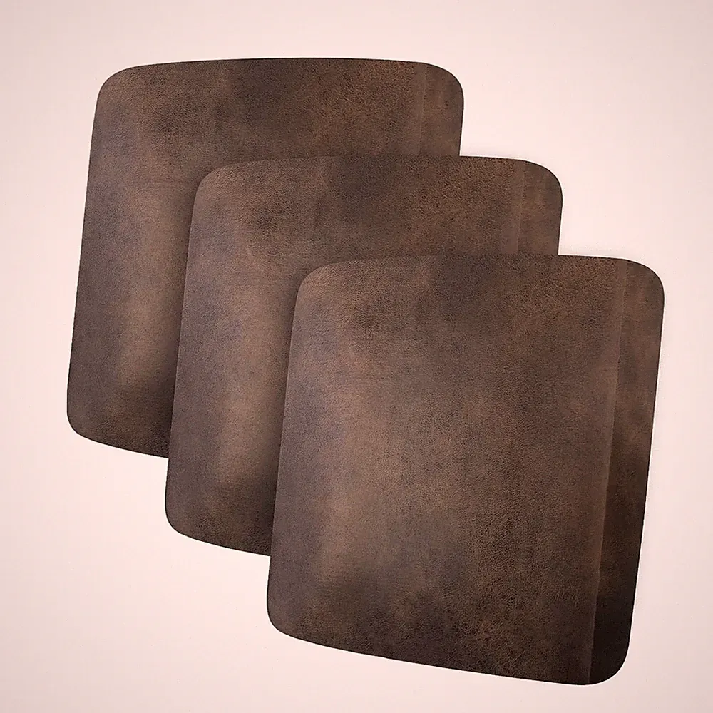 Leather Look Brown 3 Cushion Sofa Slipcovers Sofa Cushion Covers Furniture