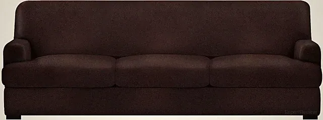 Leather Look T-Cushion Oversized Sofa Slipcover 4-Piece Set - Stretchable