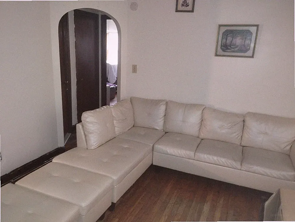 leather sectional sofa slightly new minor wear and tear