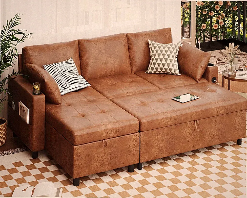 Brown Sofa Bed