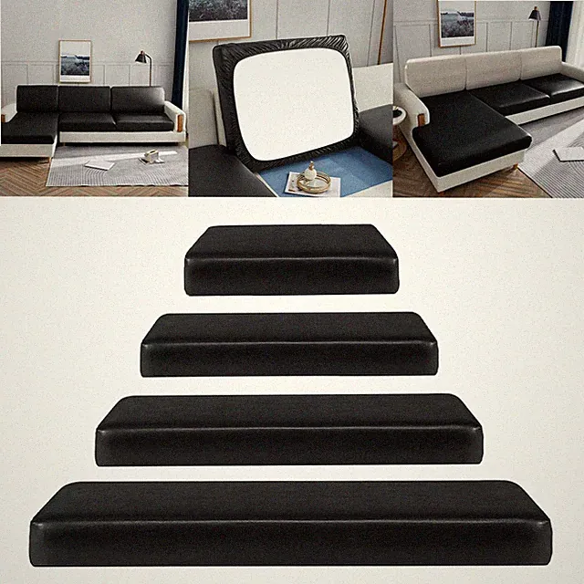 Leather Sofa Cushion Slipcover Elastic for RV Loveseat Sofa