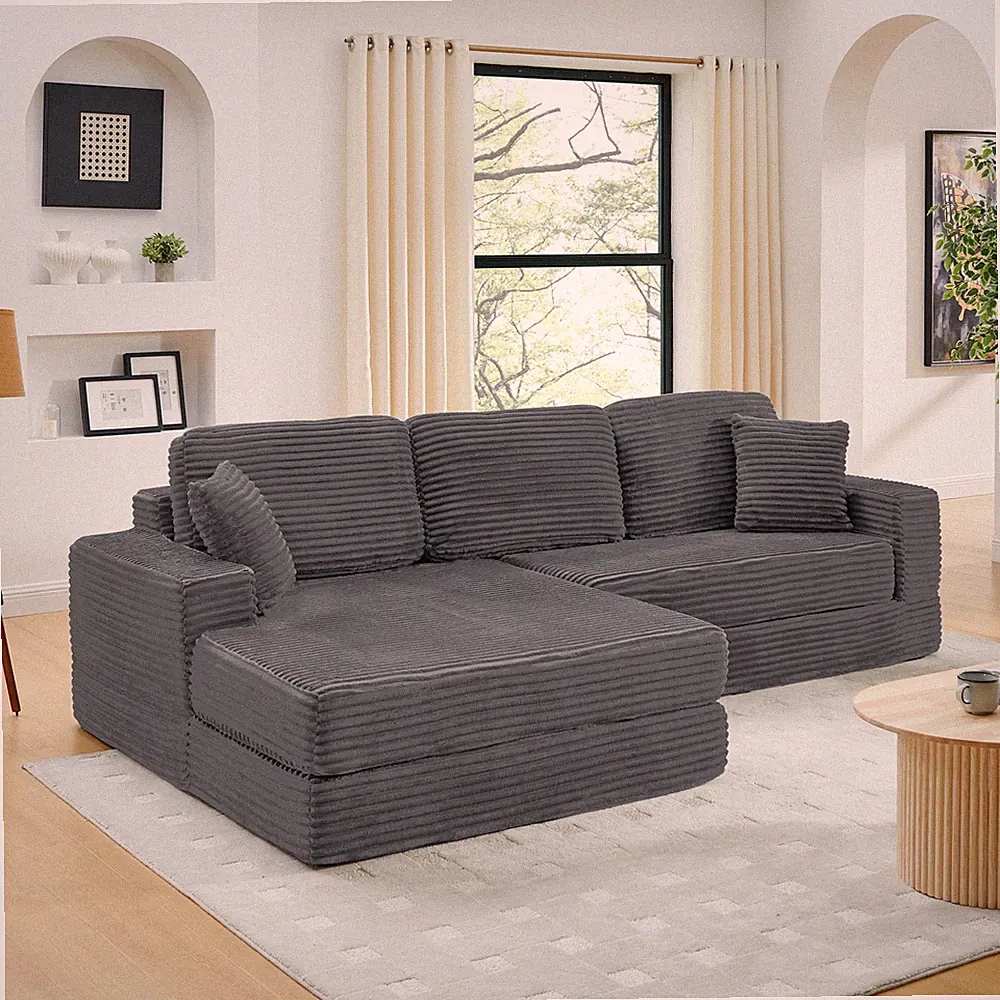Left sofa seat,L shape Modular Sectional Sofa, Compressed Sectional Sofa Moder