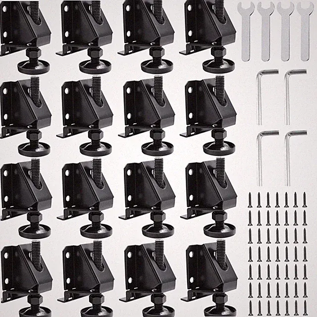 Leg Leveler Kit with 2-Inch Adjustment - 16 Pack
