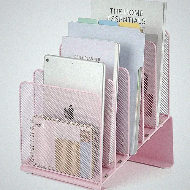 LEKETREE File Organizer for Desk, Desk Organizer with 5-Section Vertical File...