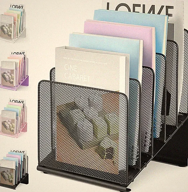 LEKETREE File Organizer for Desk, File Folder Organizer with 5-Section Vertical