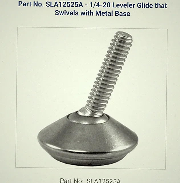 Leveler Glides 1/4 20 Thread 16 Total