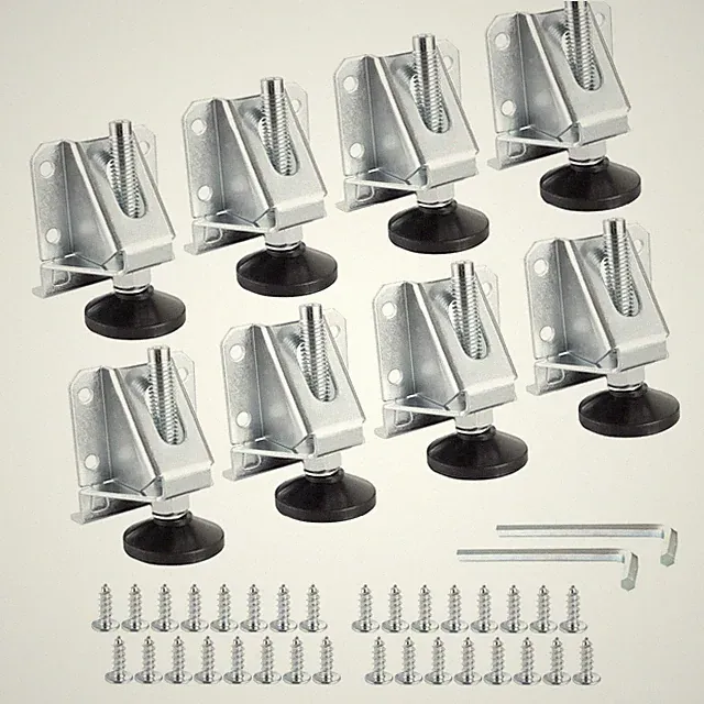 Leveling Feet 8PK, Heavy Duty Adjustable Furniture Leg Levelers with Nylon Fo...