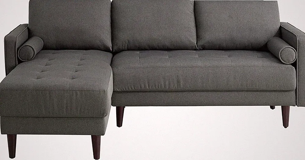 ® Lexington 83.1" Sofa Chaise, Mid-Century Modern, Pocket Coil Comfort, Reversab