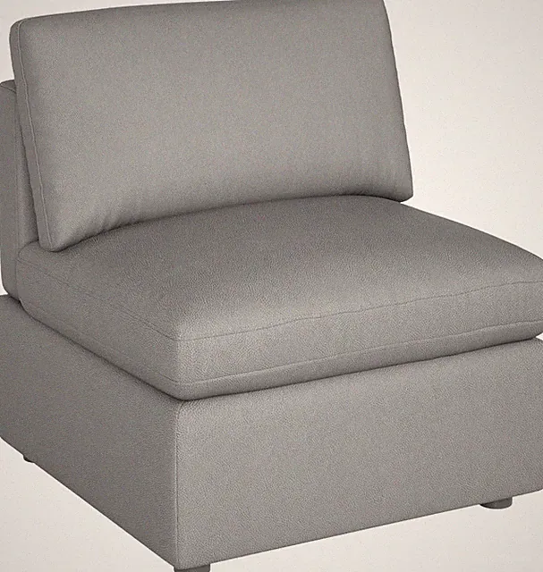 Light Gray Deep Seat Convertible 1-Seat Sofa Couch for Living Room & Office