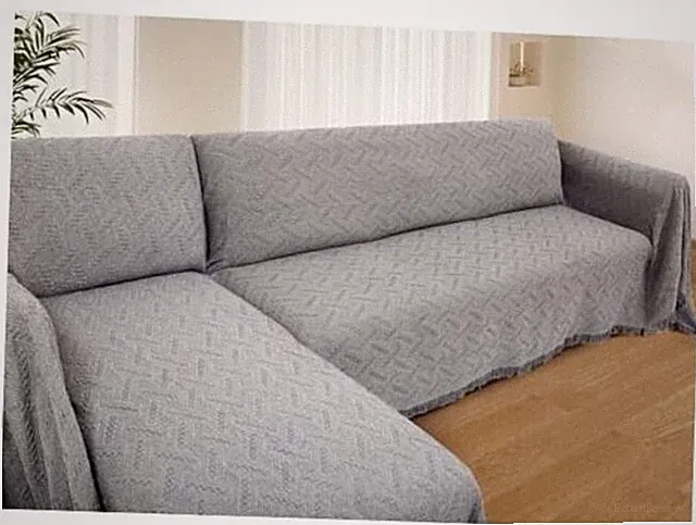 Light Grey Sectional Couch Covers for Sectional Sofa - Large - L Shaped