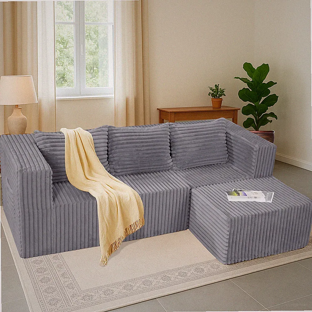 LILYPELLE Cloud Sectional Couch Chaise L Shaped Chaise Modular Sofa & Deep Seat