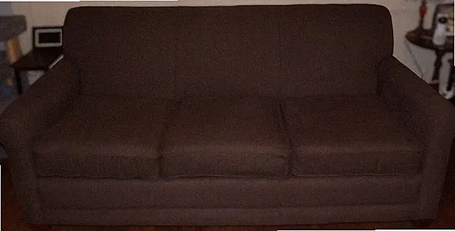 Local Pick Up Only 2pc LaZBoy La Z Boy sofa COUCH and arm CHAIR SET brown fabric