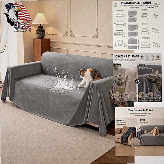 Loiion Gray Loveseat Cover 118x71