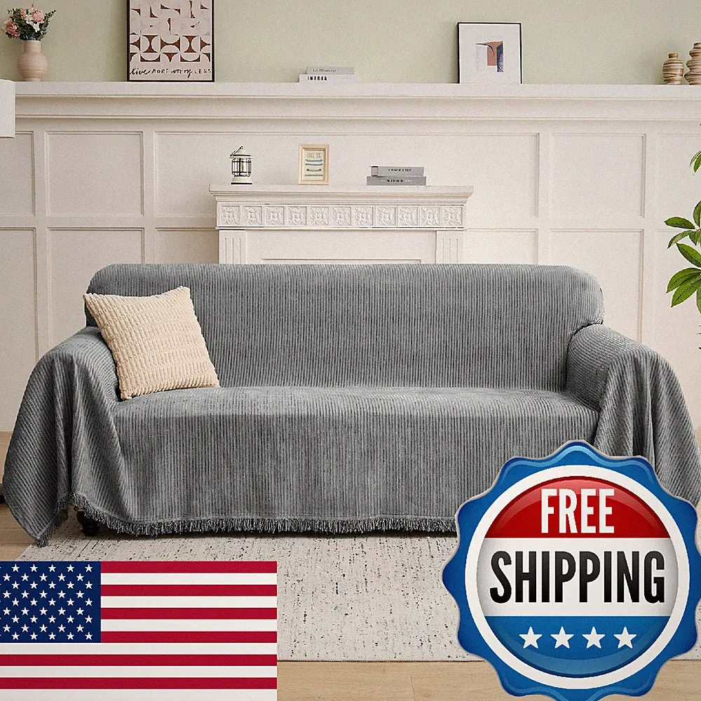 LOMAO Couch Cover Sofa Covers for 3 Cushion Sectional Couch Covers L Shape Couch