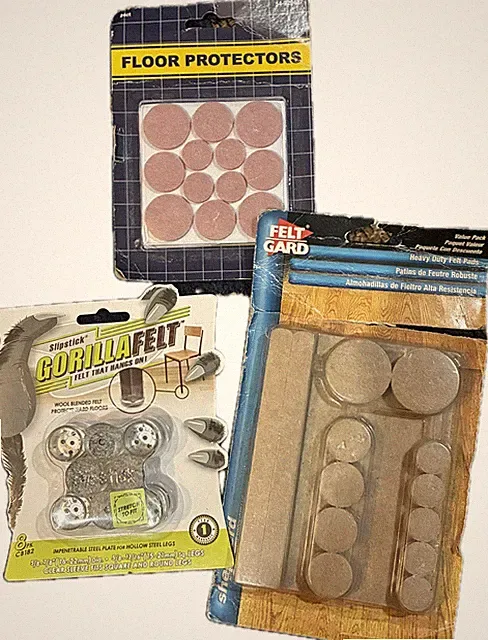 Lot of Furniture Floor Protector - Felt Pads To Protect Your Floors - 3 Packs