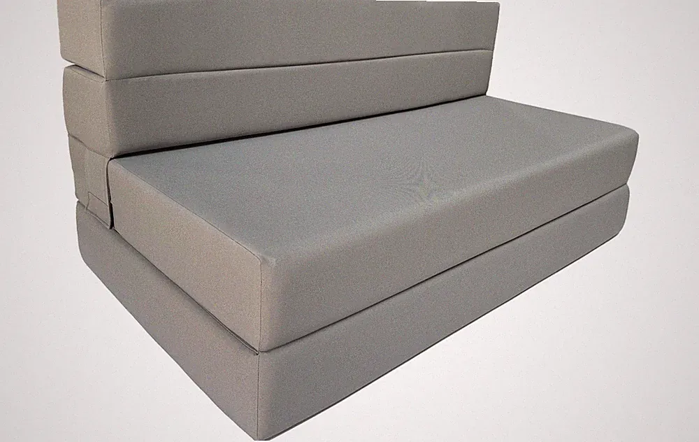 Lounger Folding Foam Mattresses, Sleeper Sofa Bed 6 x 54 x 80 Gray