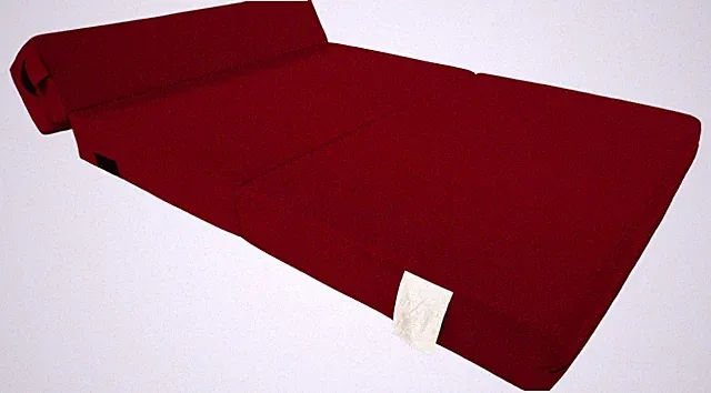 Lounger Folding Foam Mattresses, Sleepover Sofa Bed 6 x 54x 80 Red