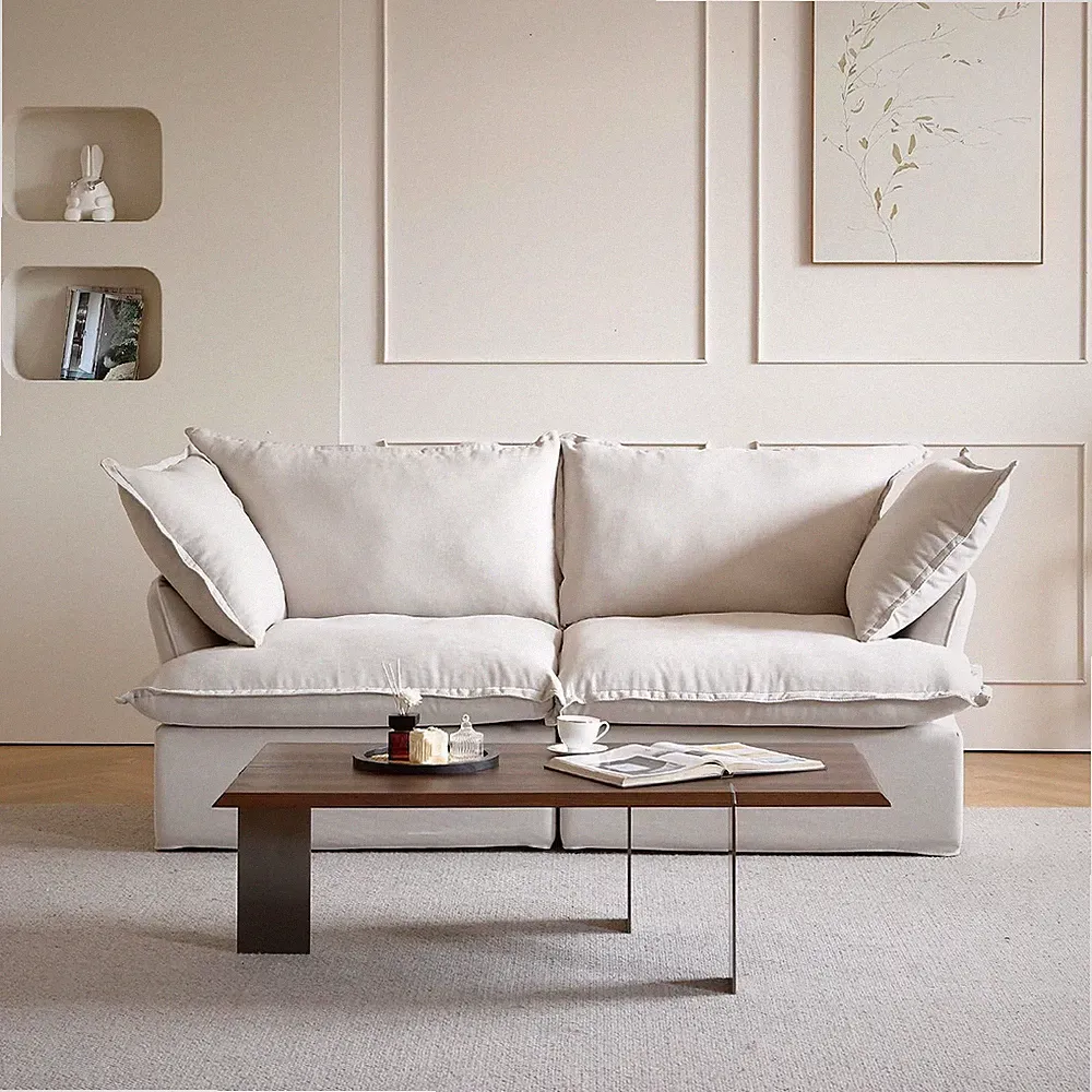 Love Seat Sofas, 82.66Inch Modern down Filled Modular Sectional Sofas, Cushion C