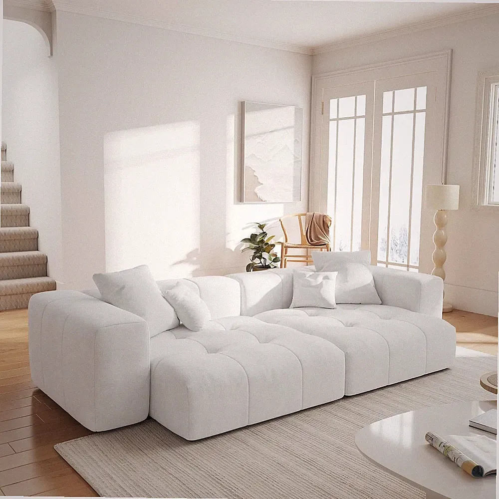 Loveseat Living Room Sofas, Modern Loveseat Office Couch, 2 Seater Modular Secti