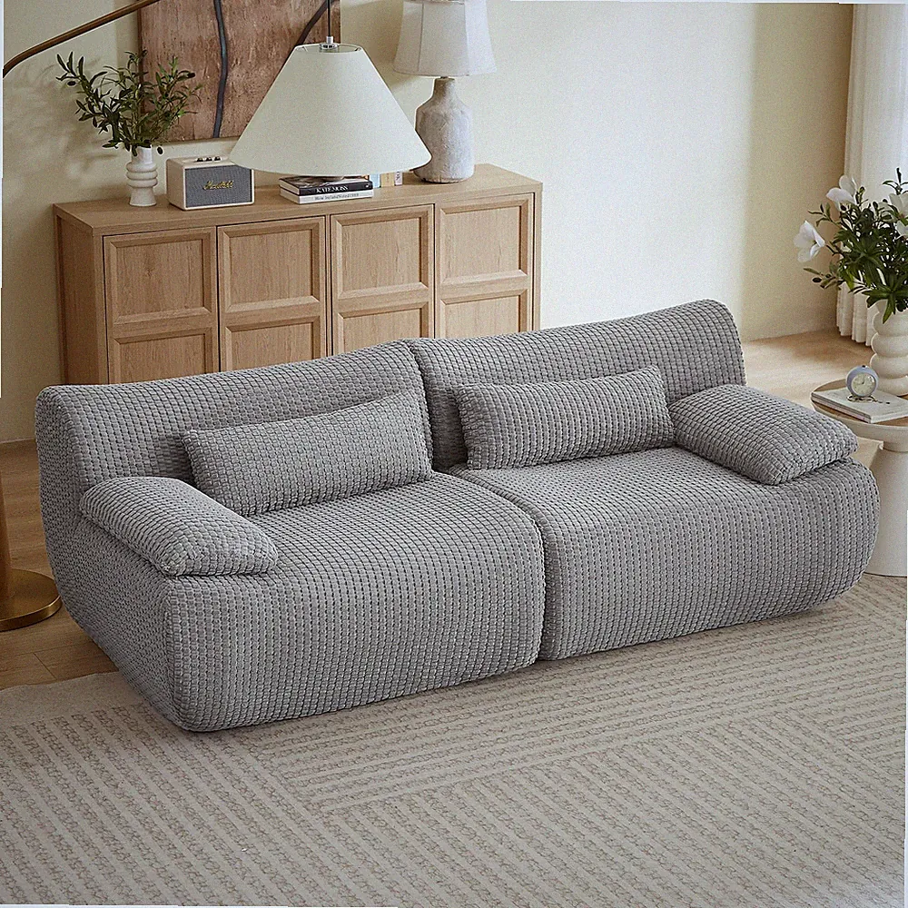 Loveseat Sofa,Cloud Boneless Couches for Living Room,Modern Modular Sectional So