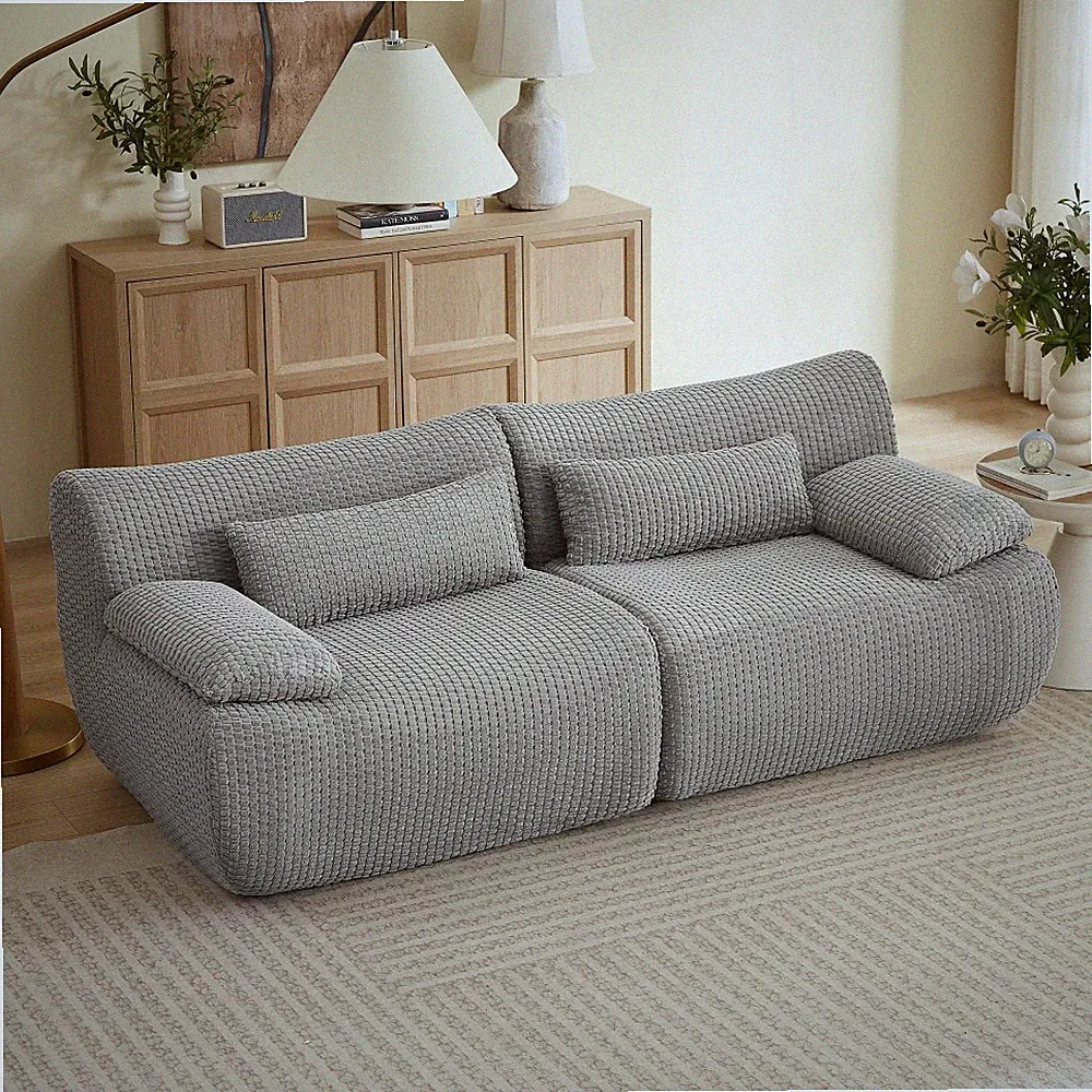 Loveseat Sofa, Cloud Boneless Couches for Living Room,Modular Sectional Sofa