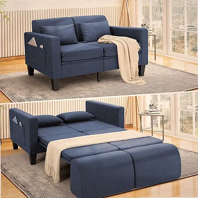 Loveseat Sofa Couch Sleeper Sofa Bed Ideal Christmas Home Gift 58/74'' Loveseat