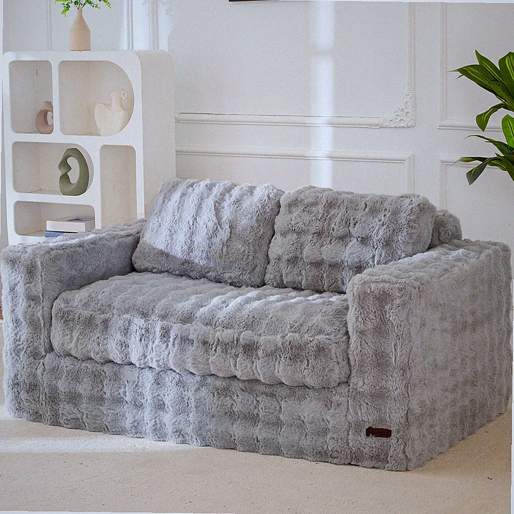 Loveseat Sofa for Living Room, Small Sofa Couch Tufted Boneless Couch, Comfy...