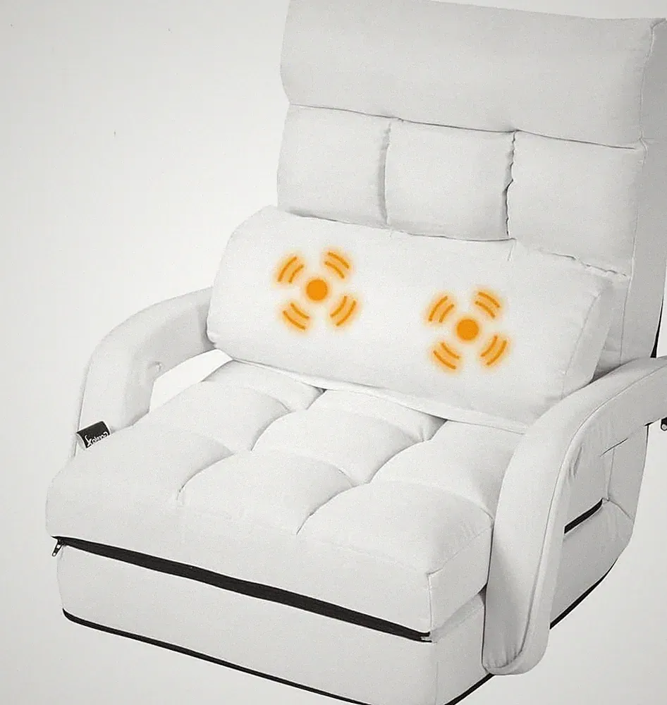 LUARANE Adjustable Massage Floor Sofa Chair, Foldable Lazy Sofa with 5-Position