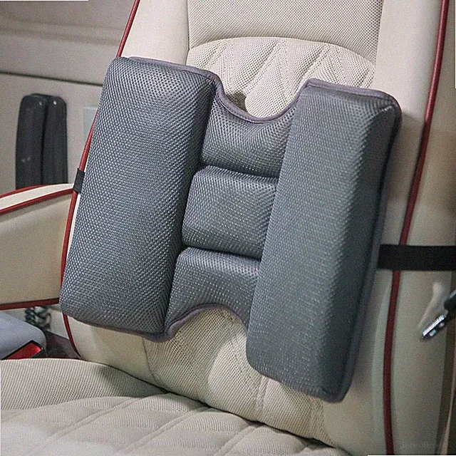 Lumbar Support Pillow for Car, Ergonomic Design with 5 Sections Ideal for Long D